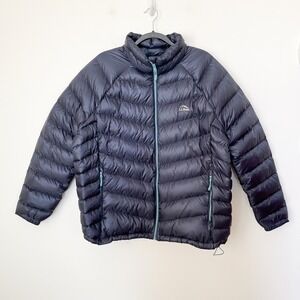 NEW L.L. Bean Ultralight 850 Down Puffer Jacket Womens 2X Plus Carbon Navy